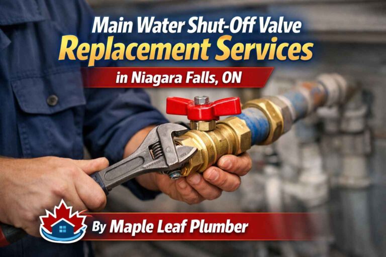 Main Water Shut-Off Valve Replacement Services in Niagara Falls, ON by Maple Leaf Plumber